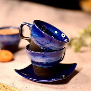 Blue Jay Tea Cup Set of 6
