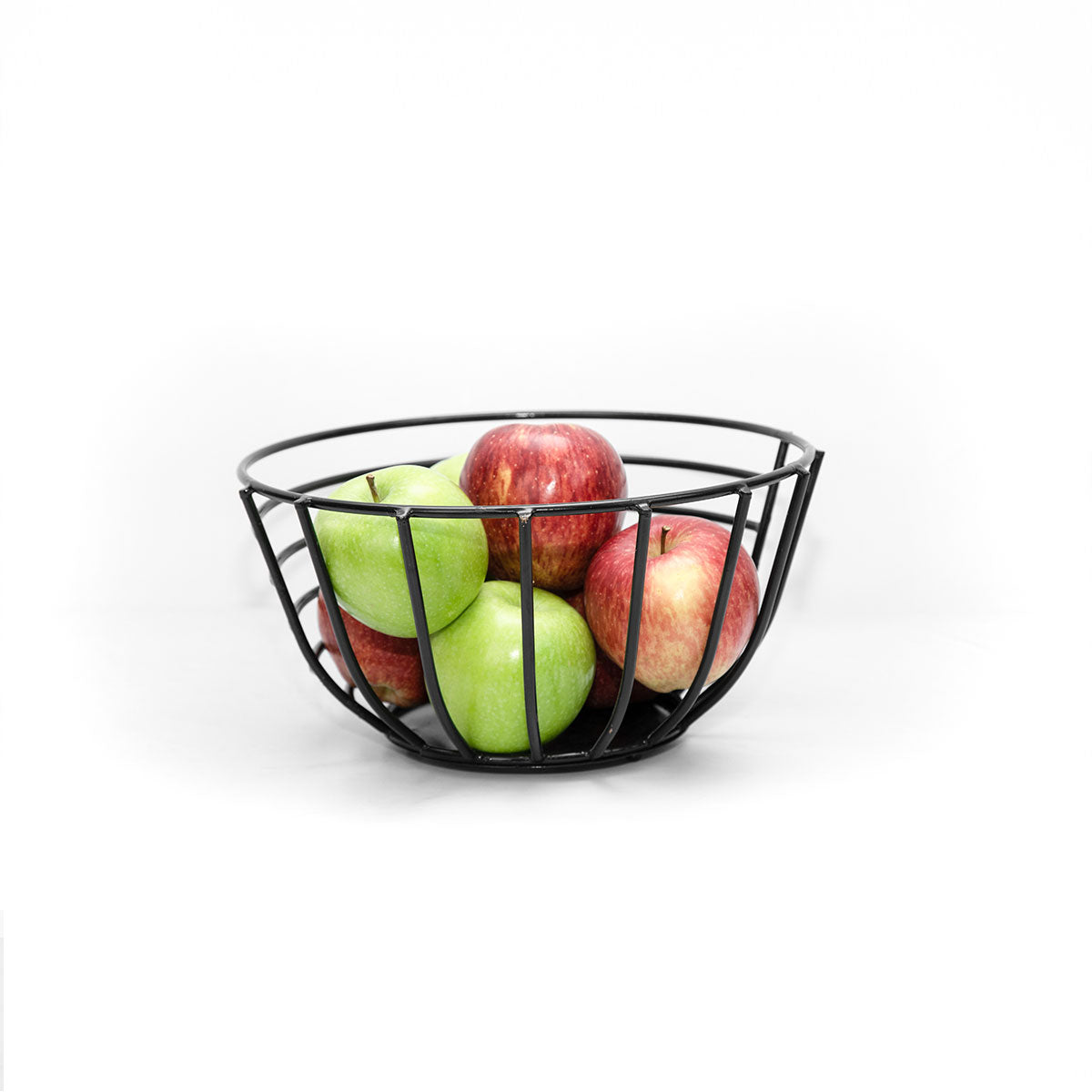 Black wire metal fruit basket