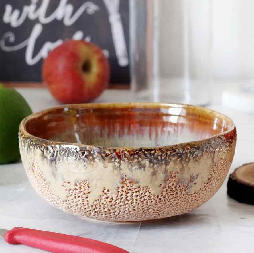 ceramic bowl with fruits